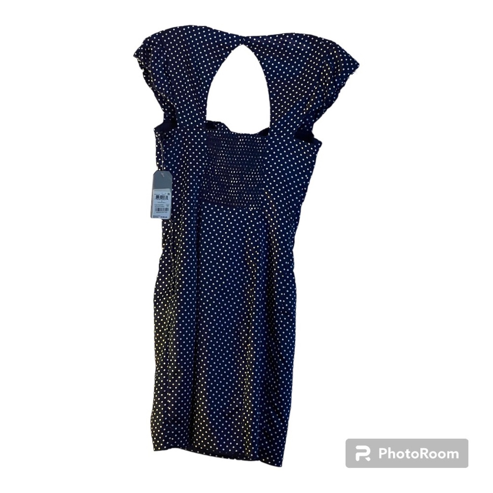 Guess Small blue/white with polka dot sleeveless dress New With Tags made - Picture 5 of 17